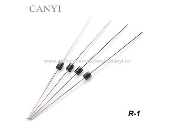 50 - 1000V High Efficiency Diode 1H1 - 1H8 1.0A Through Hole Diode With R-1 Case Axial Leads