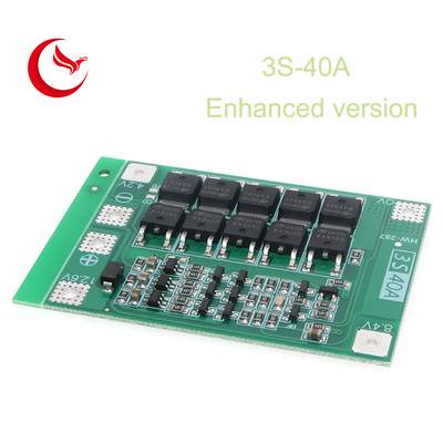 3S-40A 18650 18uA BMS Printed Circuit Board Assembly