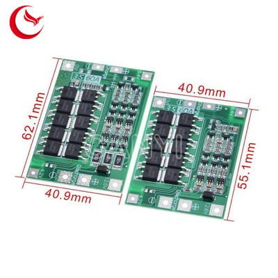 12.6V 3S60A BMS Led Pcb Board Assembly For Battery Charger for circuit board assembly services