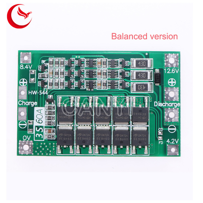 12.6V 3S60A BMS Led Pcb Board Assembly For Battery Charger for circuit board assembly services