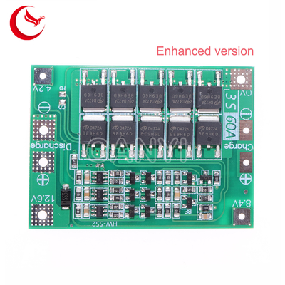 12.6V 3S60A BMS Led Pcb Board Assembly For Battery Charger for circuit board assembly services