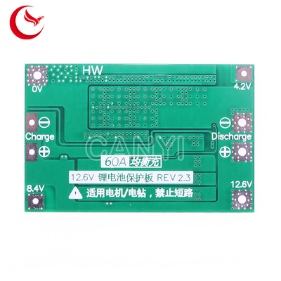 12.6V 3S60A BMS Led Pcb Board Assembly For Battery Charger for circuit board assembly services