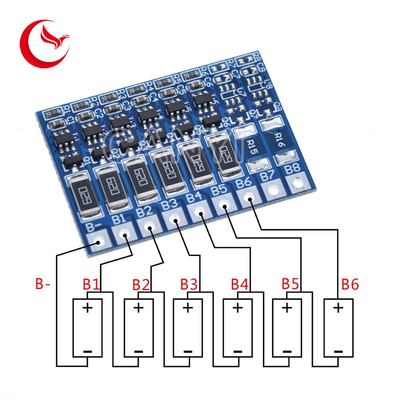 7S 29.4V 4.2V Balance Function Protection Board 66mA 7S Li-ion Lipo Battery Lithium 18650 Batteries Balanced Module