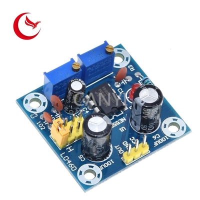 Wave Rectangular 100MA NE555 Printed Circuit Board Assembly 15VDC