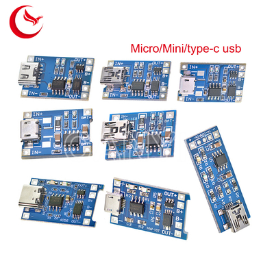 USB 18650 Lithium Battery TP4056 5V 1A Smt Board Assembly