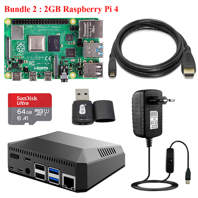 Raspberry Pi 4 Model B 1000Mbps pcb board assembly 64GB SD Card