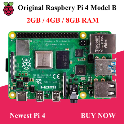 Raspberry Pi 4 Model B 1000Mbps pcb board assembly 64GB SD Card