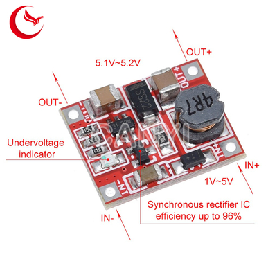 3V To 5V 1A DC Boost 130uA 500KHz Power Supply Module