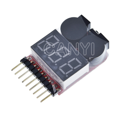 Dual Speaker 1S-8S F00872 Lipo Battery Voltage Tester 0.5~36V