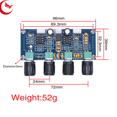 XH-A901 NE5532 DC12-24V driver expansion board Treble Bass