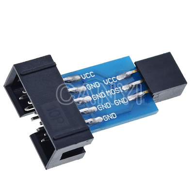 ISP Converter 10-6 Pin FR4 Adapter Board For AVRISP MKII USBASP STK500