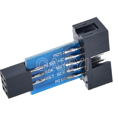 ISP Converter 10-6 Pin FR4 Adapter Board For AVRISP MKII USBASP STK500