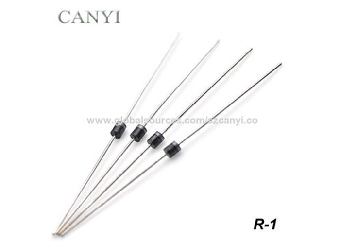 50 - 1000V High Efficiency Diode 1H1 - 1H8 1.0A Through Hole Diode With R-1 Case Axial Leads
