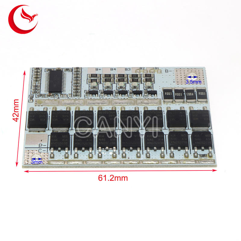 3S 4S 5S BMS 12V 16.8V 21V Pcb Printed Circuit Board for Li-ion LMO Ternary Lithium Battery Protection Circuit Board