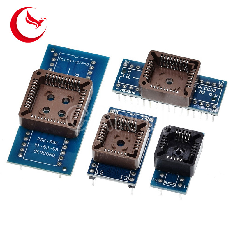 PLCC28 PLCC32 PLCC44 DIP20 Programmer IC Adapter Tester Socket