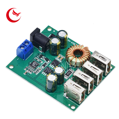 DC DC 7V-60V To 5V 5A 4 Four USB Output Buck Converter Pcb Board Step Down Power Supply Module
